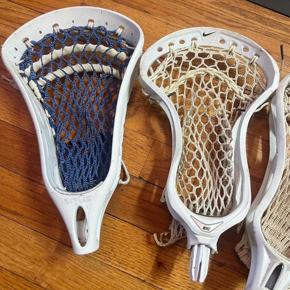Bundle of lacrosse heads. Used but plenty of life left!